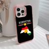 Kurdistan Flag Pink Translucent Mobile Phone Case for iPhone 17 16 15 14 13 12 11 X XR XS Air Pro Max Plus Colorful Cover