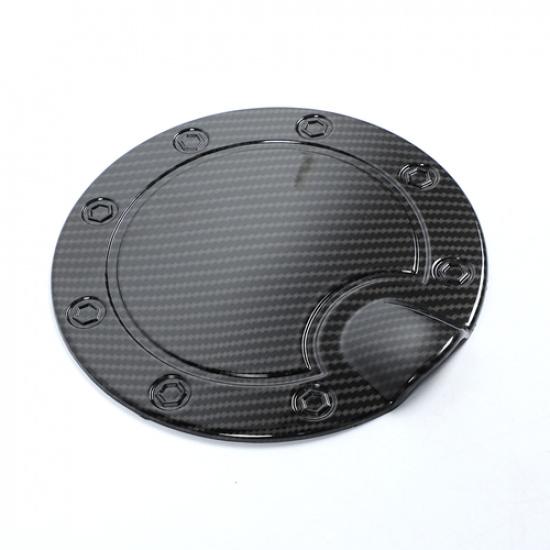 Carbon Fiber Door Fuel Filler Tank Gas Cap Cover Trim For Silverado Sierra 14-18