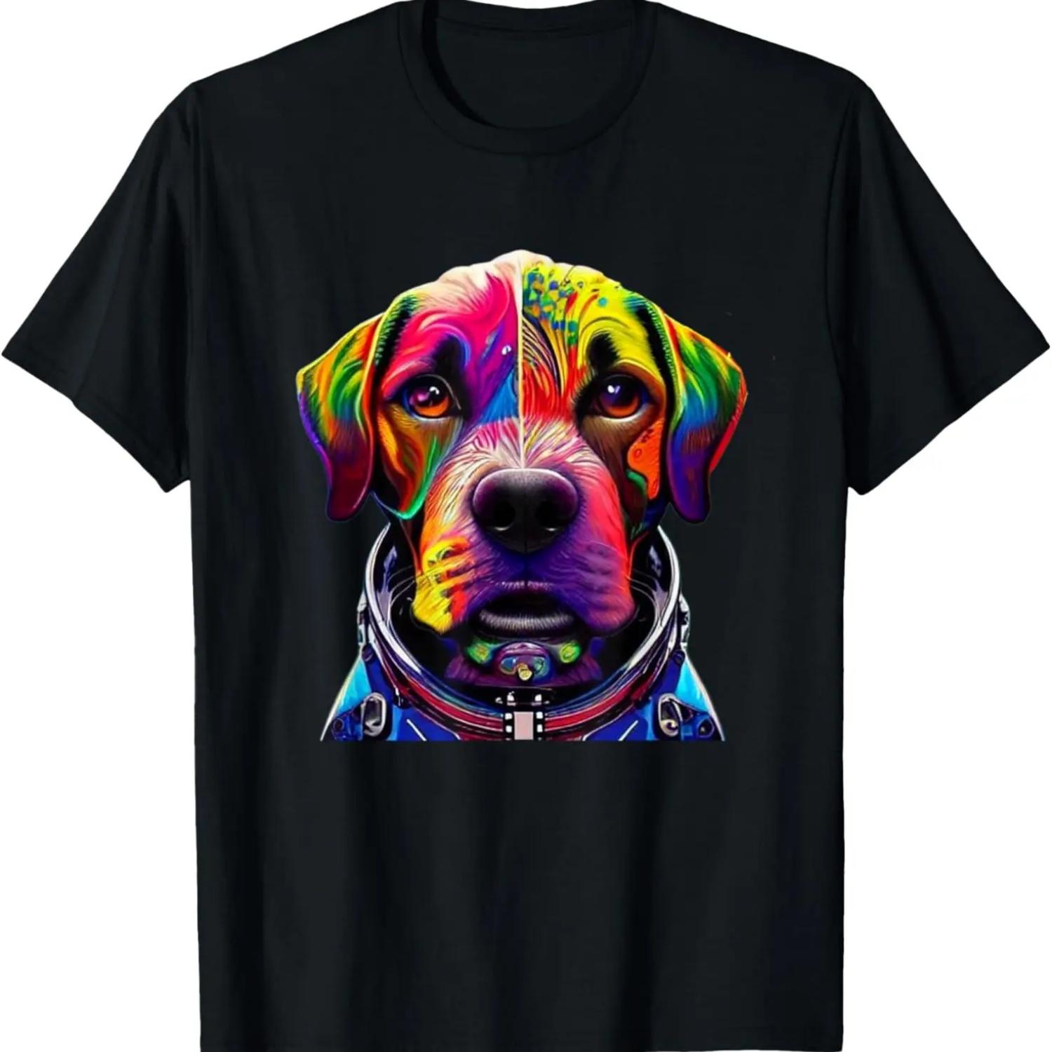 Space Dog T-Shirt (2) S чёрный