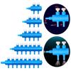 Air Pump Accessories Distributor Hose Splitter Plastic Oxygen Flow Control Valve Aquarium Air Tubing Connector for Aquariums