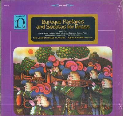 LP Record LONDON BRASS PLAYERS  JOSHUA RIFKI  Baroque Fanfares And Sonatas For Br H71145 Nonesuch 1966 US Classical Used