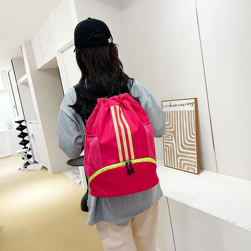New Bundle Backpack, Light Outdoor Mountaineering Sports Bag for Men and Women, Basketball Backpack, Oxford Cloth Drawstring Backpack.