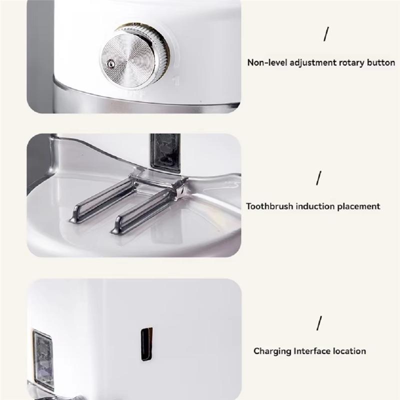 Automatic Toothpaste Squeezer - Hands-Free, Wall-Mounted, Removable, Punch-Free For Easy Bathroom Organization