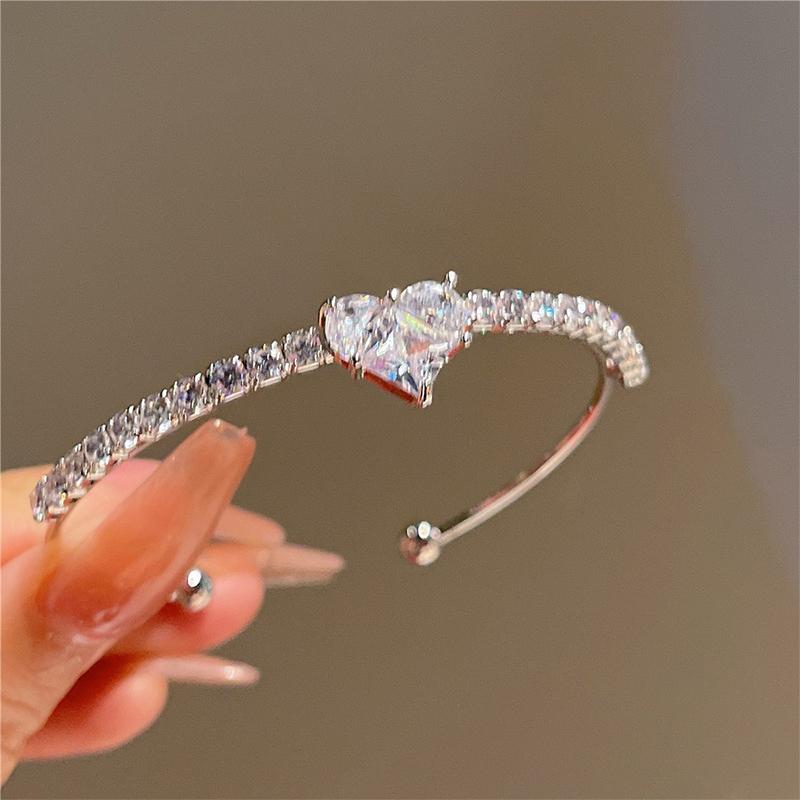 

Браслет Love Heart Zircon, универсальные модные аксессуары для женщин, ювелирные изделия для вечеринок, подарки