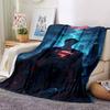1pc Superman, Cityscape Flannel Blanket - Soft Warm Throw for Home, Office, TravelL1343