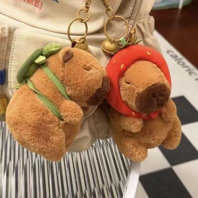 Capybara Plüsch Schlüsselanhänger Anhänger - Niedliche & Hässliche Arcade Tasche Puppe