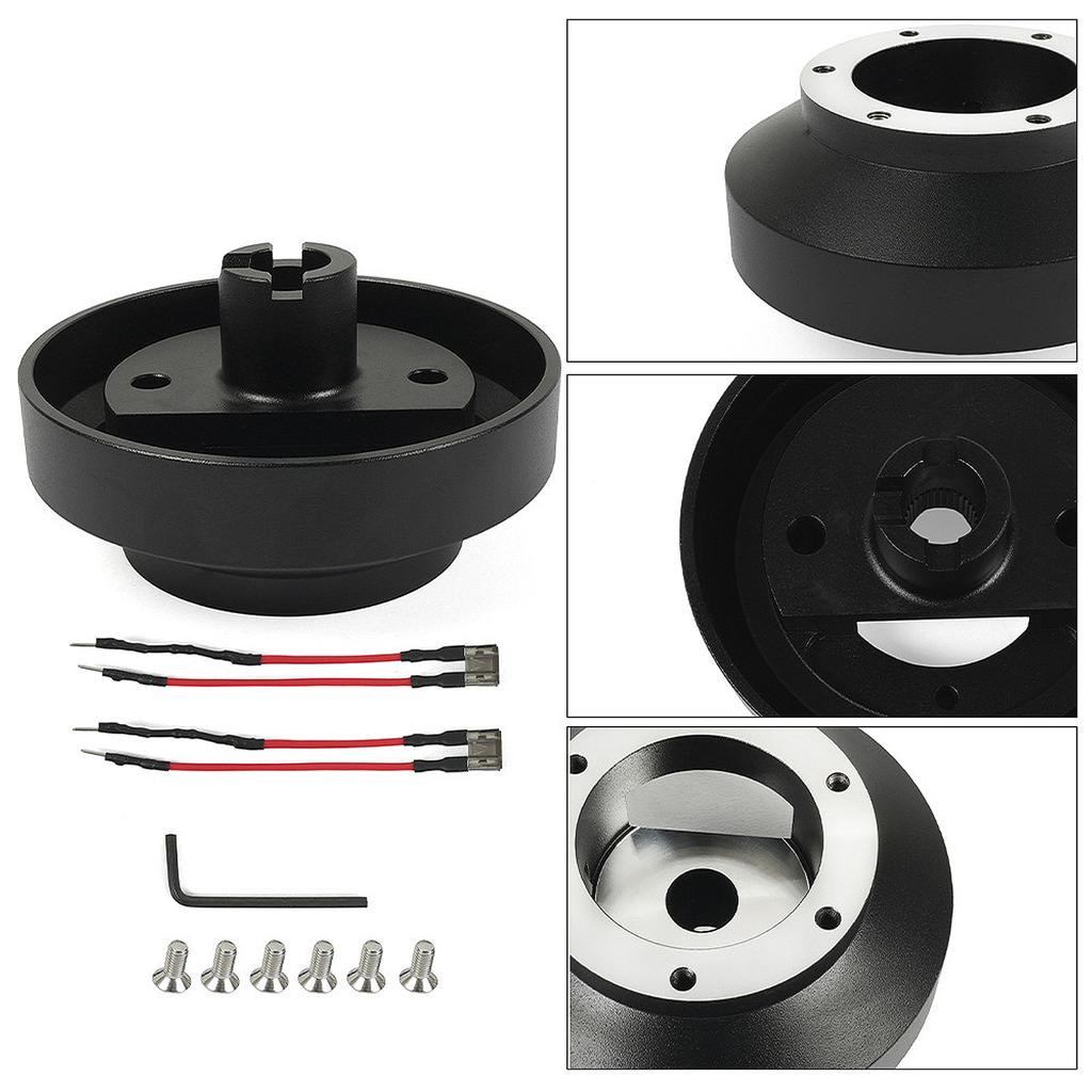 NRG Steering Wheel Short Hub Adapter for Civic Acura RSX SRK-131H CR-V CR-Z S2000 Quick Release Short Hub Adapter Black
