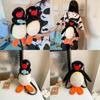 Plush Black Fish Hugging Backpack For Girls With Zipper Closure And Inner Card Pocket