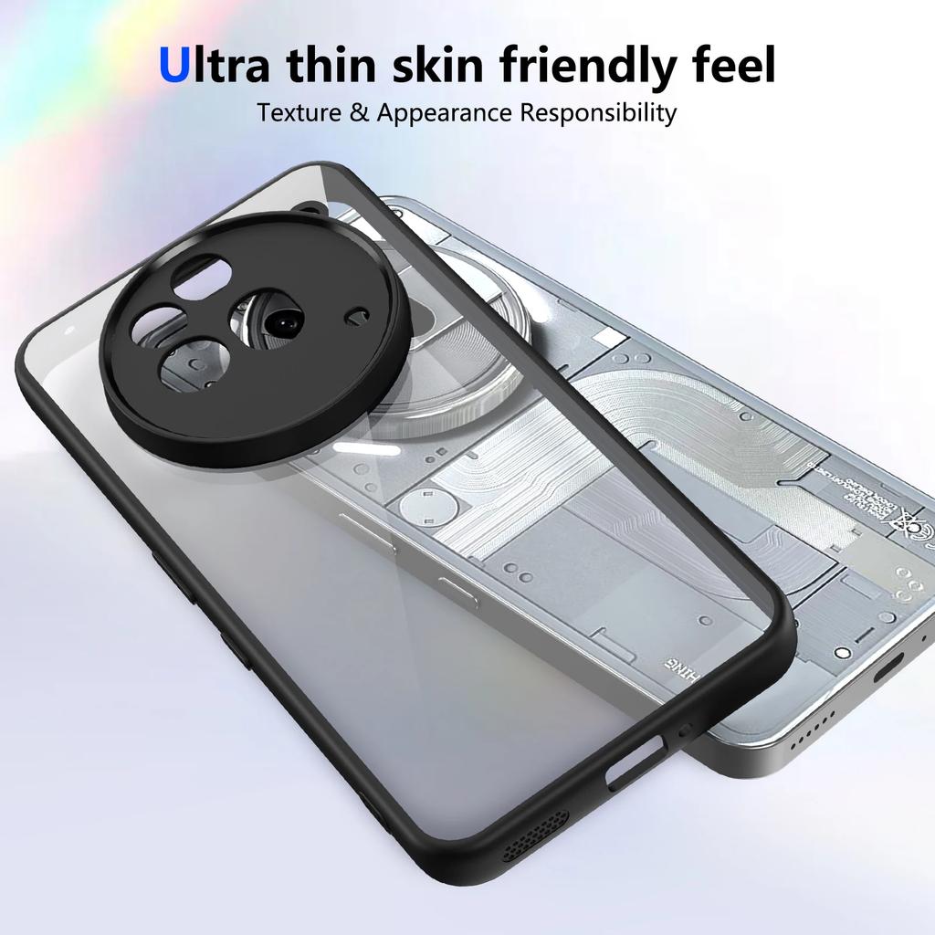 Simple ultra-thin TPU hard backplate lens shockproof protective cover for Nothing Phone 3A Pro Case Phone 2a Pro plus 5G case