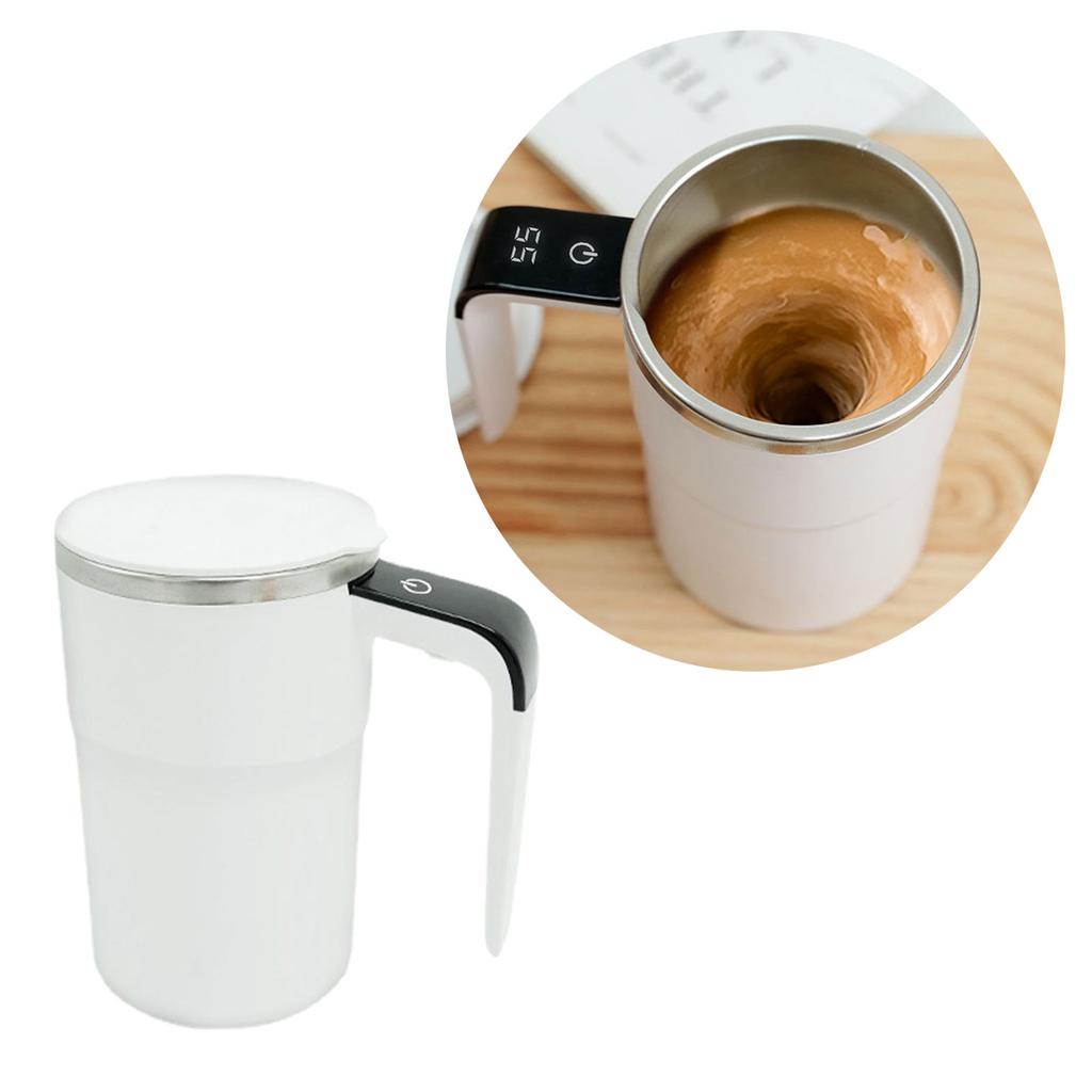 Automatisch rührende Kaffeetasse mit Edelstahlisolierung, USB-wiederaufladbare Tasse für Büro-, Heim- und Reisegebrauch