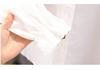 Girls' 100% Cotton White Long-Sleeved Shirt with Doll Collar - Spring/Autumn Style for Older Children
