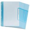 Plus Name Refillable Clear Vertical 6 X 10 Books Grade, Class, File, Entry, Pockets, A4, Navy, 84-821