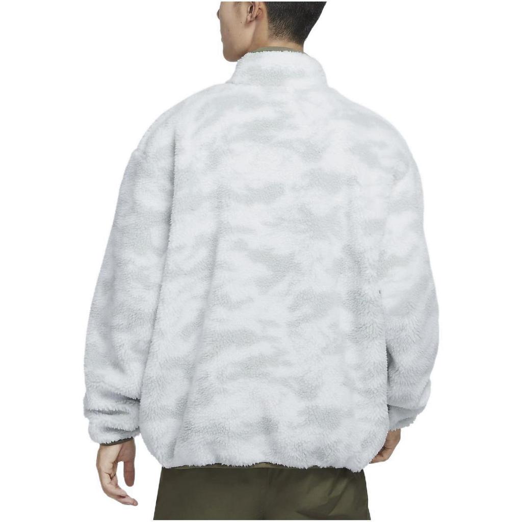 Nike Men's Club Fleece 2-Way Reversible Jacket 'Medium Olive/Black (Olive Camouflage)' DQ4885-222
