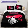 Knights  3pcs Bedding Set Duvet Cover Closure Includes 1 Duvet Cover & 2 Pillowcases for All Seasons Bedroom Home Dorm Decor
