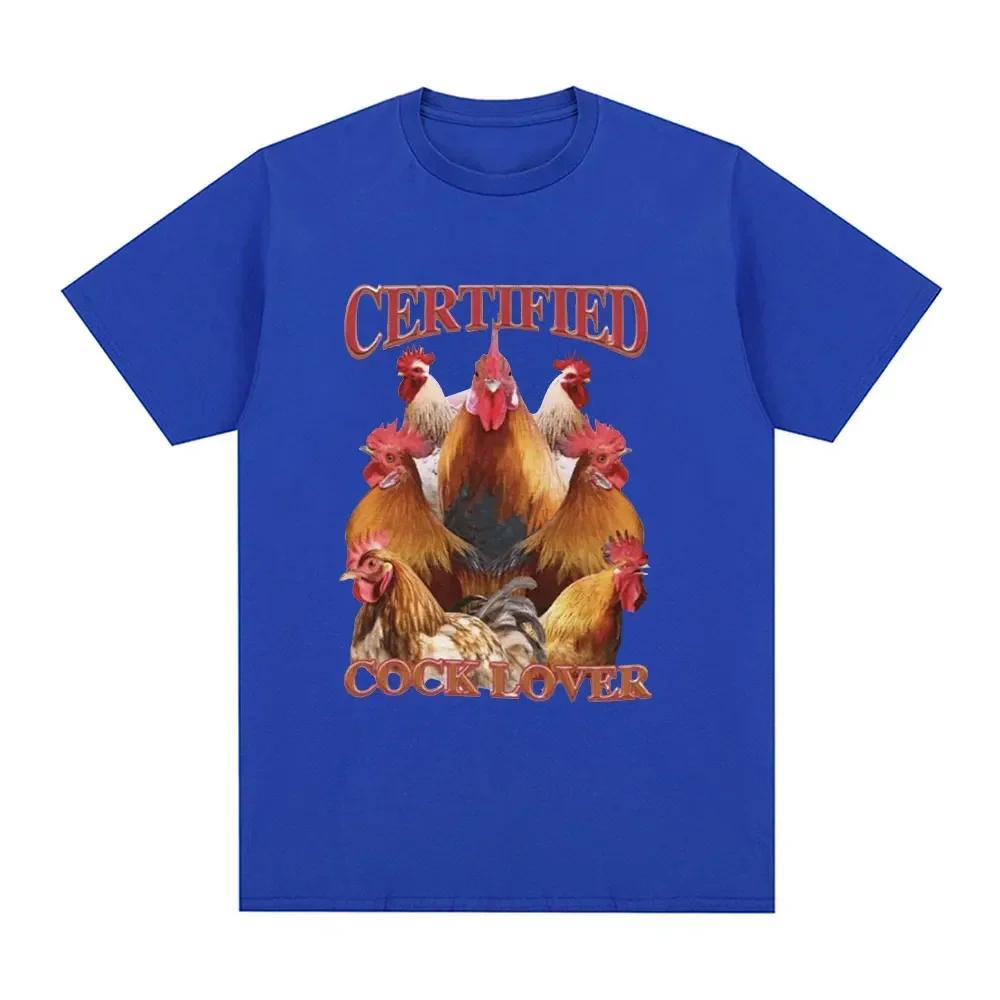 Certified Cock Lovers Tshirt Funny Chicken Meme T Shirt Unisex Wounisex 100 Cotton Casual Short Sleeve Oversized T Shirts Streetwear