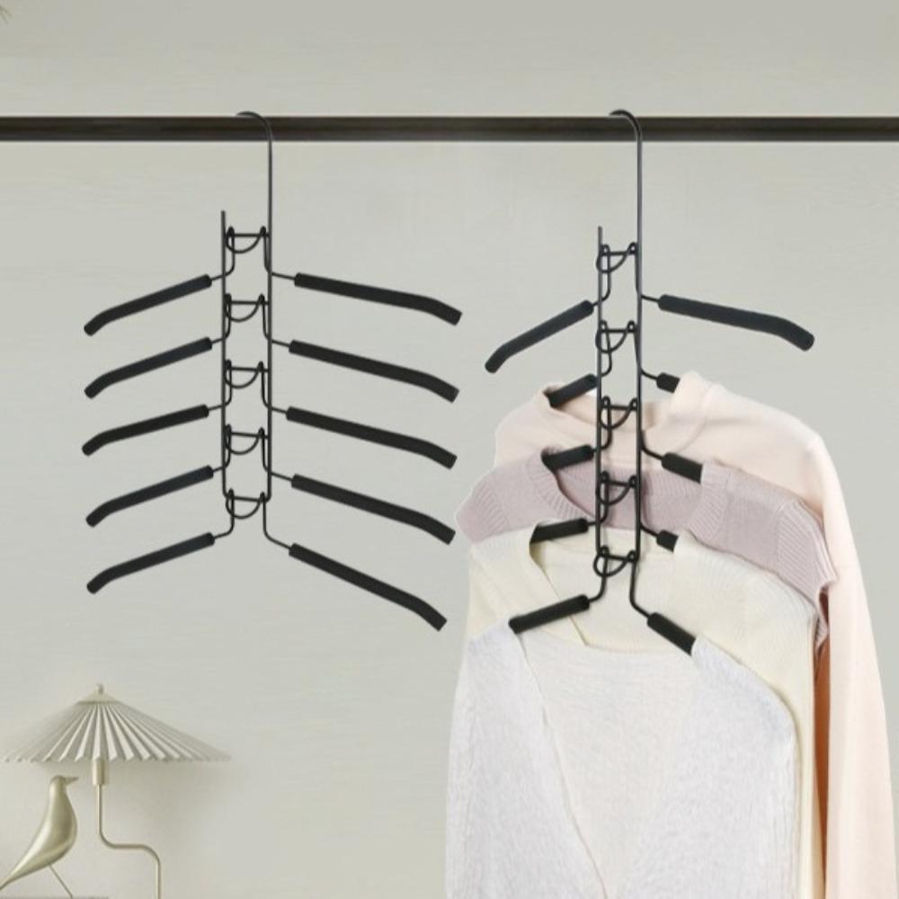 Durable Multi Layer Clothes Hangers Space-saving Detachable Magic Hanger Thick Heavy Duty Clothes Support Closet