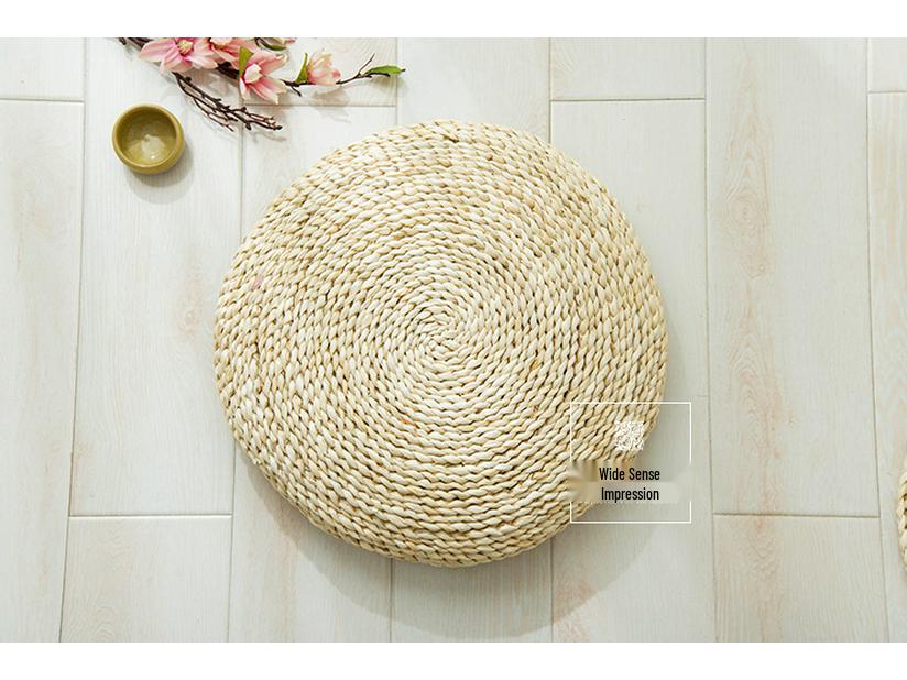 Summer Straw Tatami Meditation Cushion – Thickened Zen Rattan Weave Mat