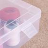 24Axis 42Axis Empty Sewing Thread Storage Box Embroidery thread organizer Sew Craft Bobbins w/ Trays Pole Dustproof Container