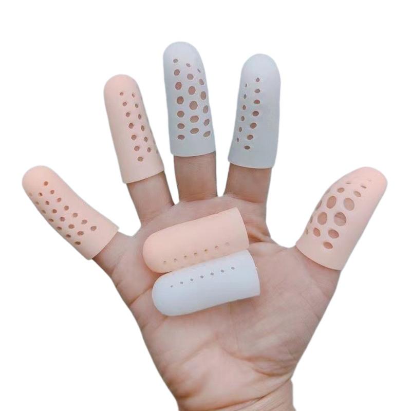5/10/20pcs Transparent Breathable Sleeve Finger Protector Silicone Anti-Friction Toe Caps Foot Care