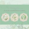 Moyan Möbius Strip Cat-Themed Embossed Sticky Notes: 3-Pack Korean Style, Irregular Shape