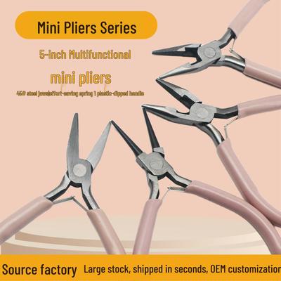 5-Inch Mini DIY Needle-Nose Pliers - Jewelry & Diagonal Options Available