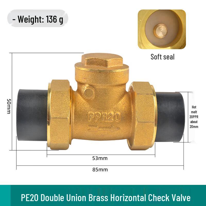 Lijiuho PE20 Copper Horizontal Check Valve