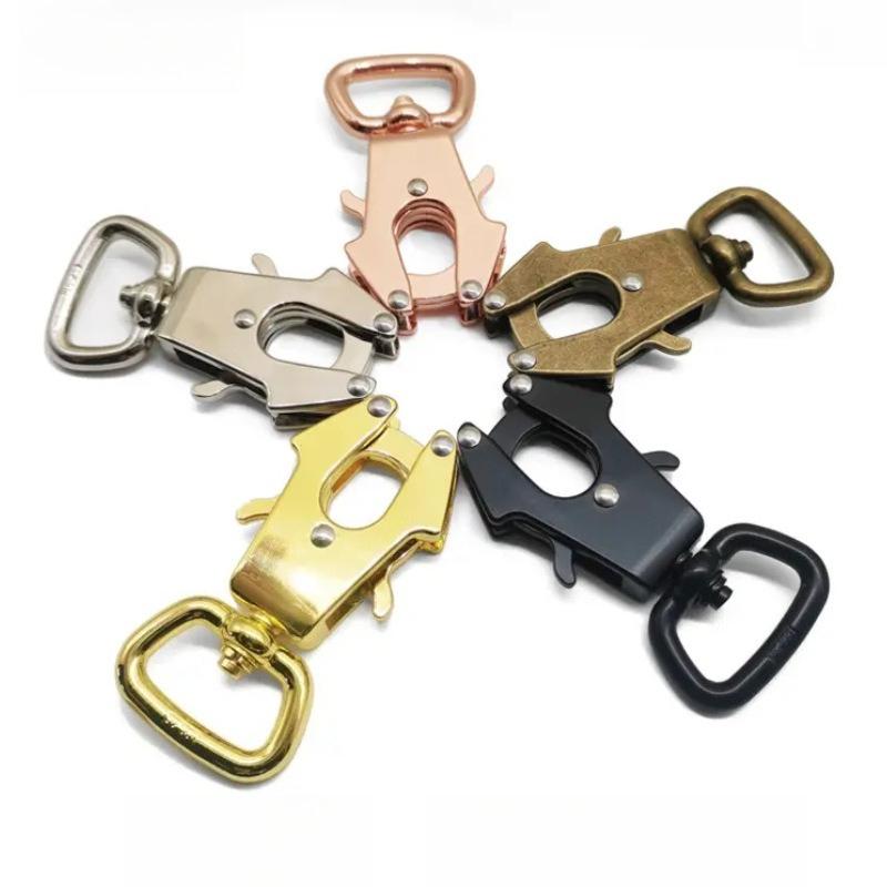 1Pc Medium To Large Size Dog Leash Zinc Alloy Leash Frog Buckle Tactical Pet Leash Outdoor Climbing Buckle