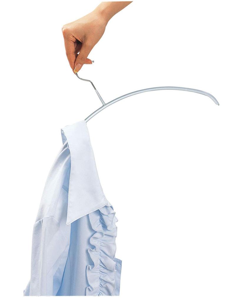 MAWA Body Made in Warranty Non-Slip Hangers, Germany, 30-Piece Set, Silver, 111510, 10-Year