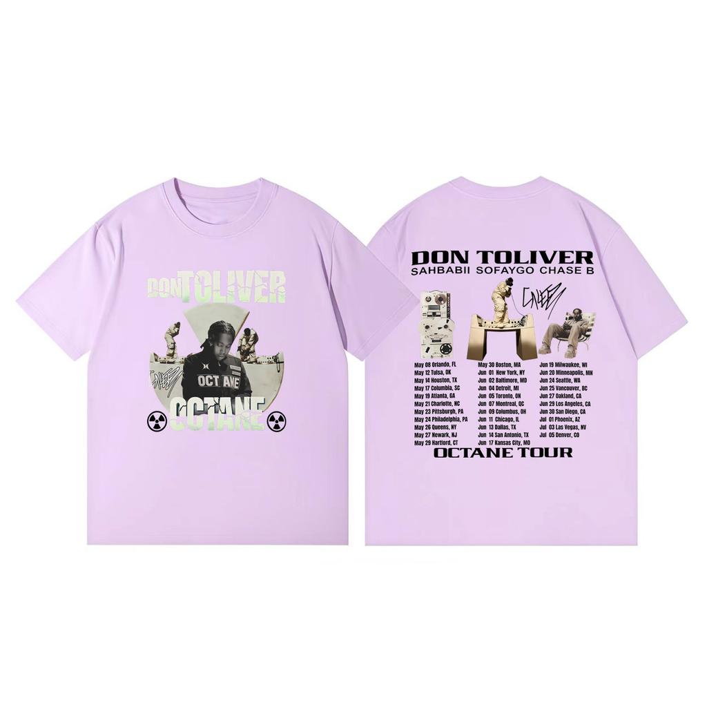 Don Toliver Octane Tour 2026 Stampa Maglietta Unisex Moda Donna Hip Hop Vintage Maglietta Cotone Alta Qualità Manica Corta Magliette