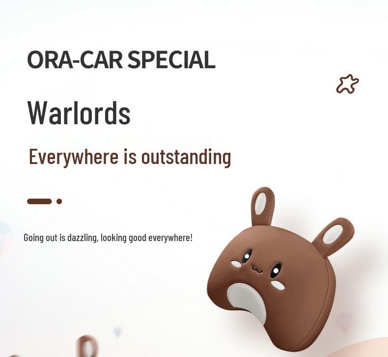 2022 ORA Good Cat Cartoon Car Seat Cover: Full Coverage, One-Piece Design