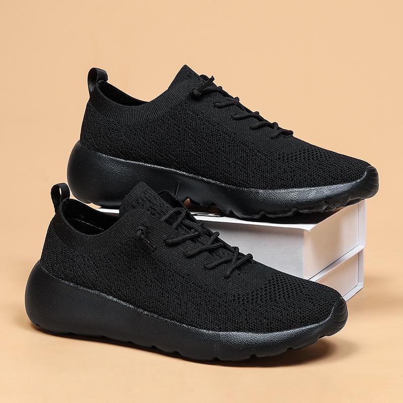 Fashion Plus Size Men's Casual Breathable Lightweight Mesh Slip On Walking Shoes Casual Outdoor Anti-skid Sneakers Driving Shoes Women