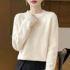 Women Sweater 100% Wool TIDENOVEL O-neck Knit Pullover Thick Winter Jumpers Female Knit Tops
