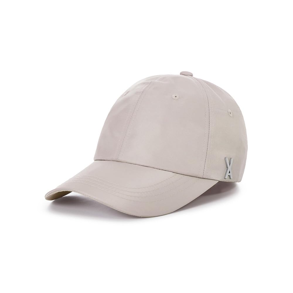 Stud Logo Over Fit Poly Ball Cap Babyrosa [VARZAR]