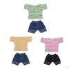 2 Piece Doll Clothes - Striped Short Pants Outfit Set for