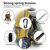 6Pcs Aluminum Alloy Carabiner Outdoor Backpack Tools Camping Climbing Buckle Fishing Hook Keychain Lock Buckle Snap Clip