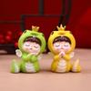High-quality Snake Sculpture Cute Snake Decor Chinese New Year Snake Figurine Set for Home Baking Decor Resin Zodiac for 2025