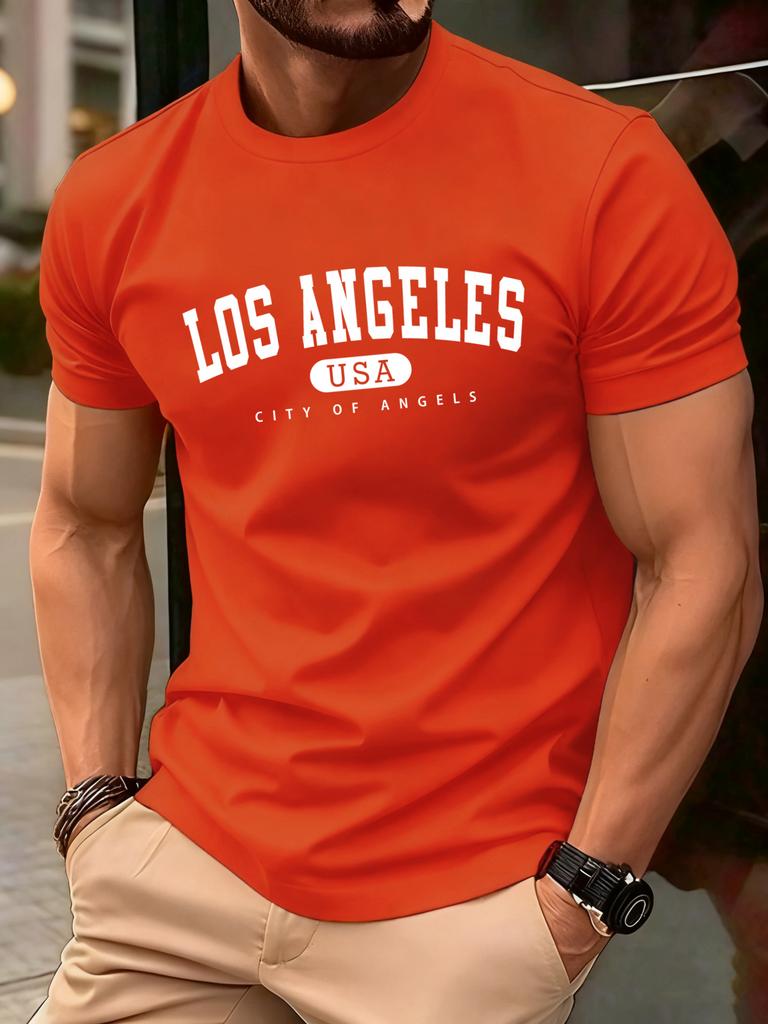 About Usa Art Letters Print Men Retro TShirt Casual Cotton T Shirts Loose Hip Hop Clothes Male ONeck Comfortable Short Sleeve