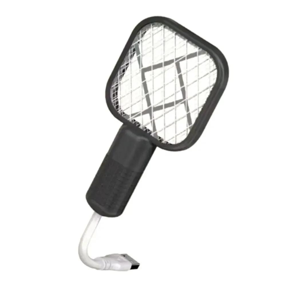USB Mini Electric Mosquito Swatter UV Light Fly Bug Zapper Insect Racket Rechargeable Summer Fly Swatters Trap For Home Outdoor