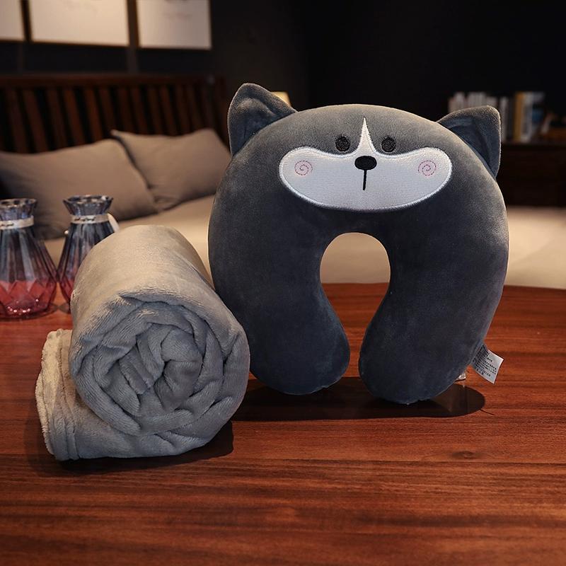 Urocza kreskówkowa poduszka w kształcie litery U ochrona szyi zagłówek poduszki do drzemki do biura przenośna poduszka do spania do podróży samolotem wiele opcji do wyboru