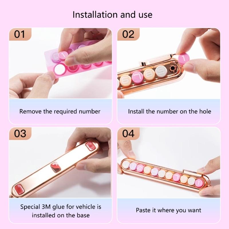 Easy To Install Quick Change Temporary Car Parking Marker Park Number Plate Display with Fashion Designs for City Use