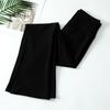 High-Waisted Black Flared Shark Leggings for Women - Autumn Slimming Casual Pants