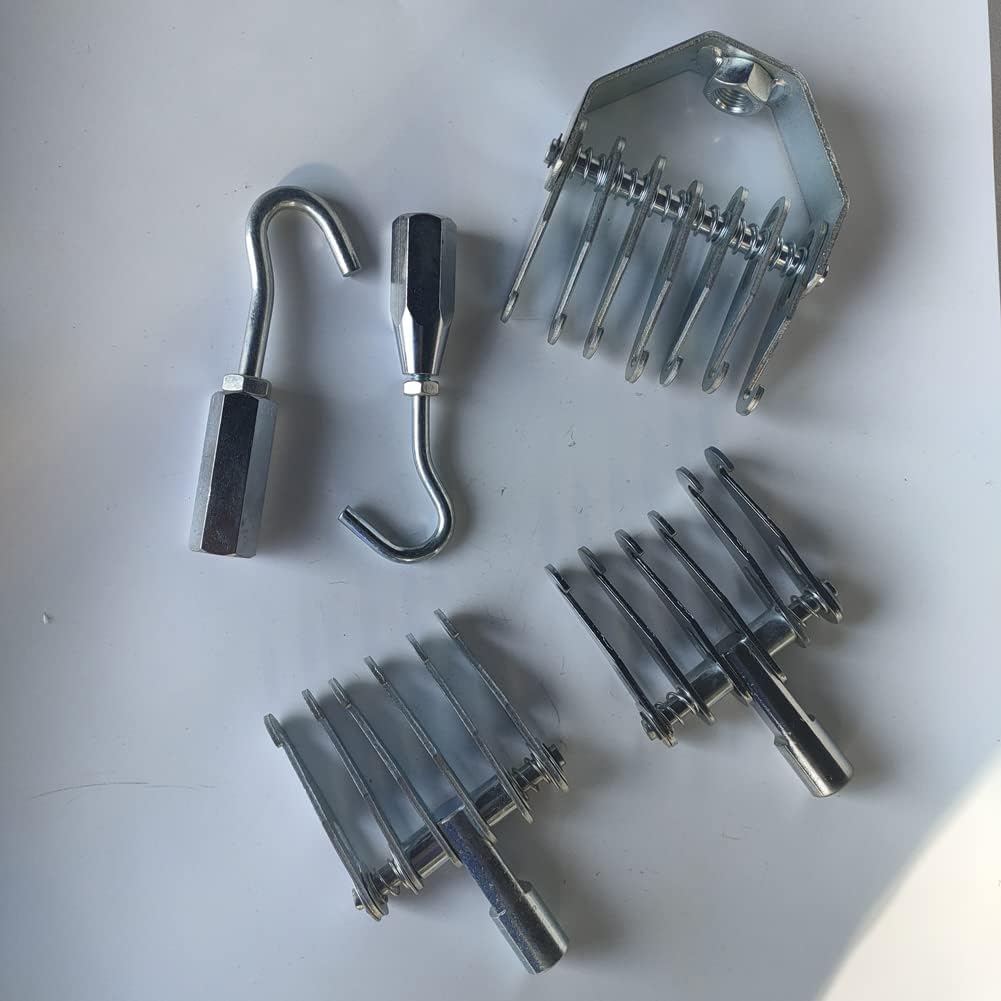 Auto Dellenreparaturwerkzeug, Klauenhakenwerkzeuge Metall 6 Klauenhaken Reparaturmaschinenzubehör Schiebehammer Gruben Ausziehstange Punktschweißen Dellenreparatur
