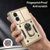 Coque pour Samsung Galaxy Z Fold 8, Antichoc avec Support et Protection Caméra - Doré