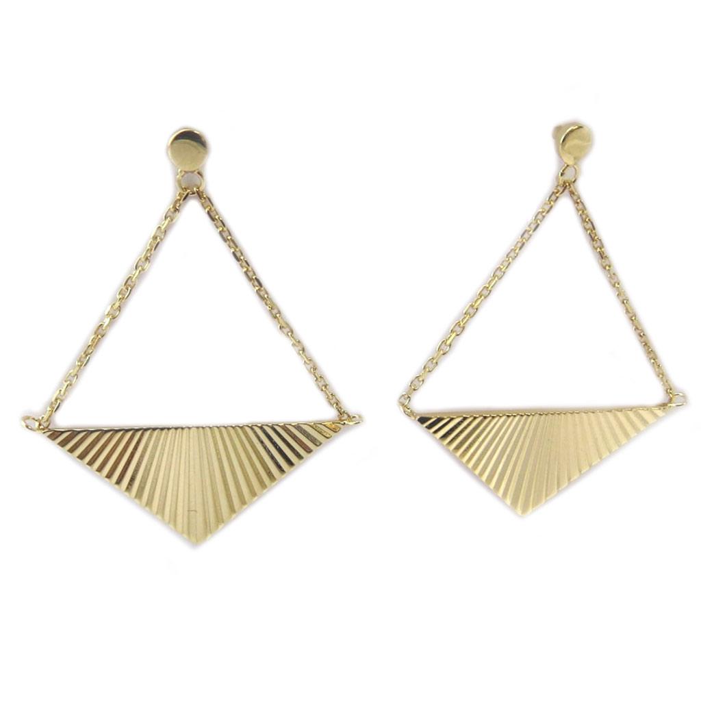 Les Trésors De Lily [P2634] - Boucles Plaqué Or 'Cléopatra' doré - 25x11 mm