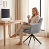 360 Degree Swivel Accent Chair Teddy Fleece Armchair Grey