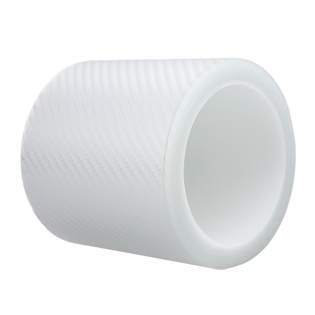 Car Door Edge Guard 16.5ft Length 4in Width Carbon Fiber Style Scratch Proof Water Resistant