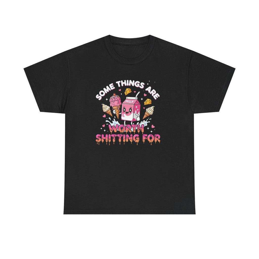 Funny T-Shirt - Some Things Are Worth Shting For - IBS Gluten Intolerence Tee