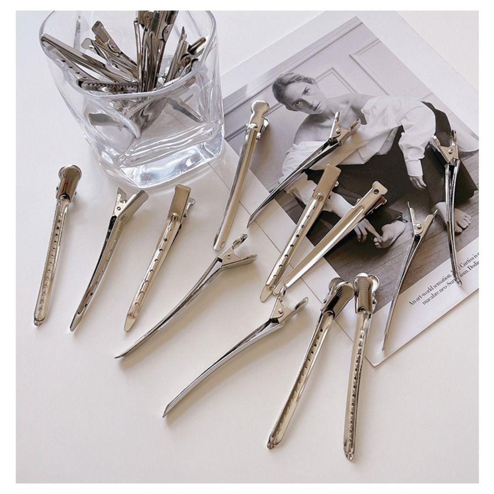 10pcs Hair Styling Tools Hairdressing Hairpins Hair Locating Clip Curl Hair Clip Bangs Clip Women