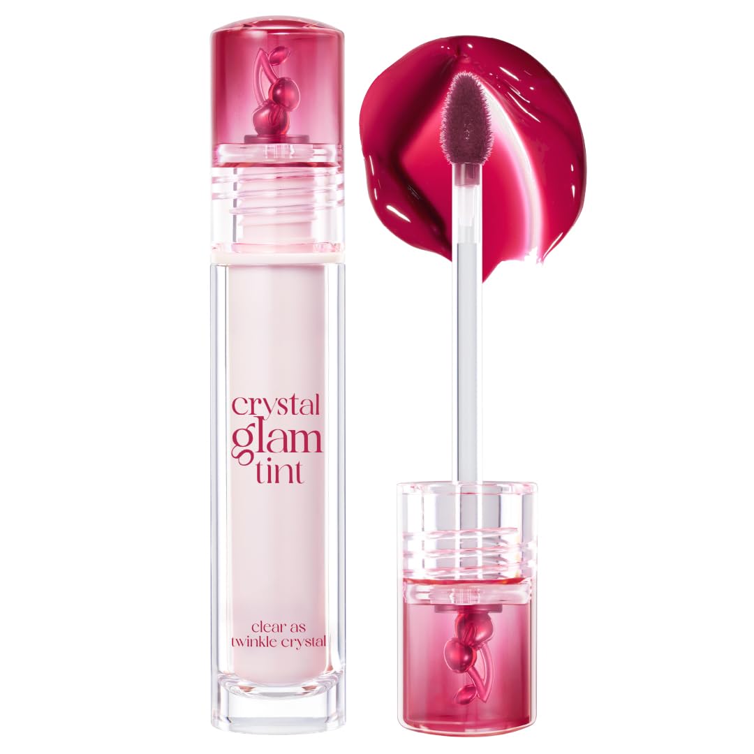 CLIO Crystal Glam Tint 3.4g Lip Tint (25 Dark Cherry, 1 piece)