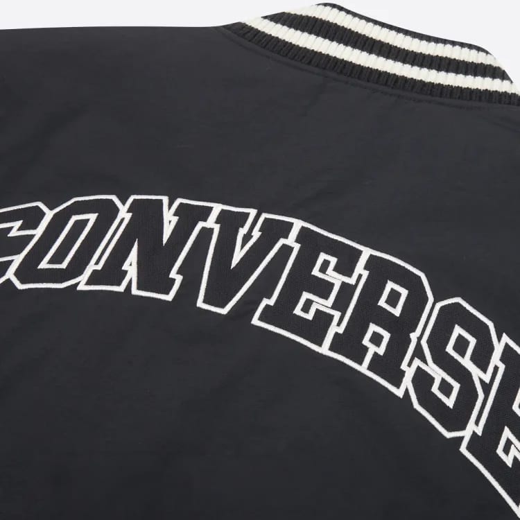 Converse All Star Baseball Jacket Men's Black 10026976-A01